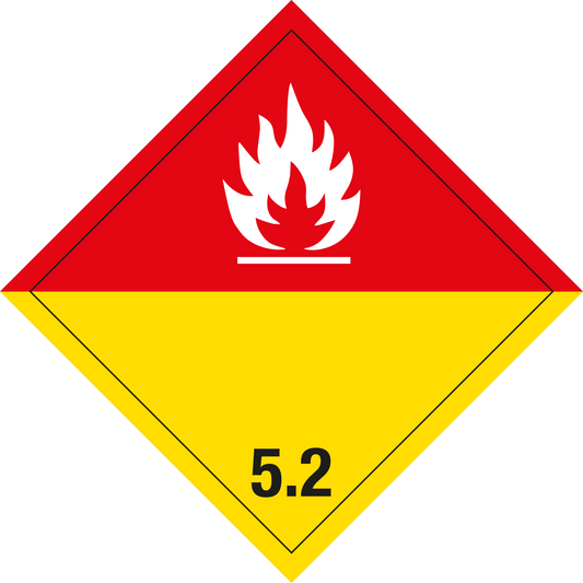 Gefahrgutschild - Organische Peroxide