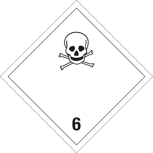Gefahrgutschild - Giftige Stoffe