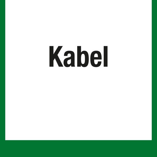 Wertstoffschild - Kabel