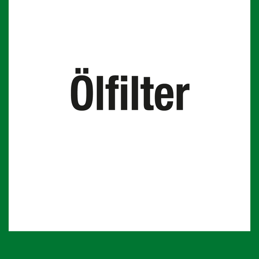 Wertstoffschild - Ölfilter