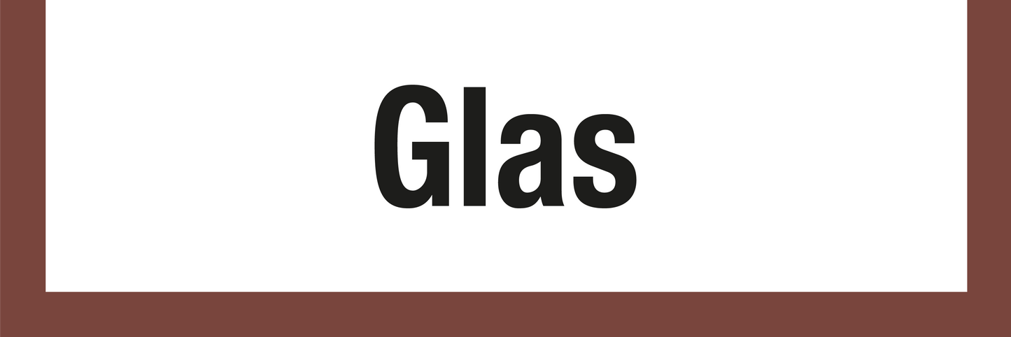 Wertstoffschild - Glas