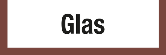 Wertstoffschild - Glas