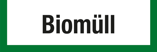 Wertstoffschild - Biomüll
