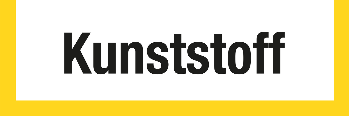 Wertstoffschild - Kunststoff