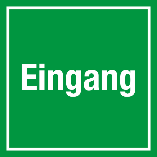 Türschild - Eingang