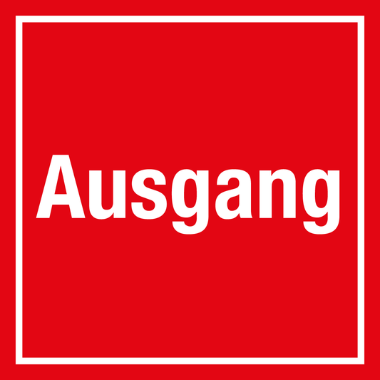 Türschild - Ausgang