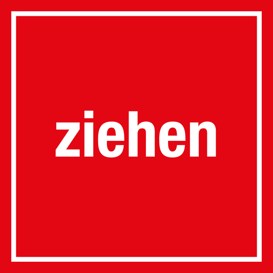 Türschild - ziehen