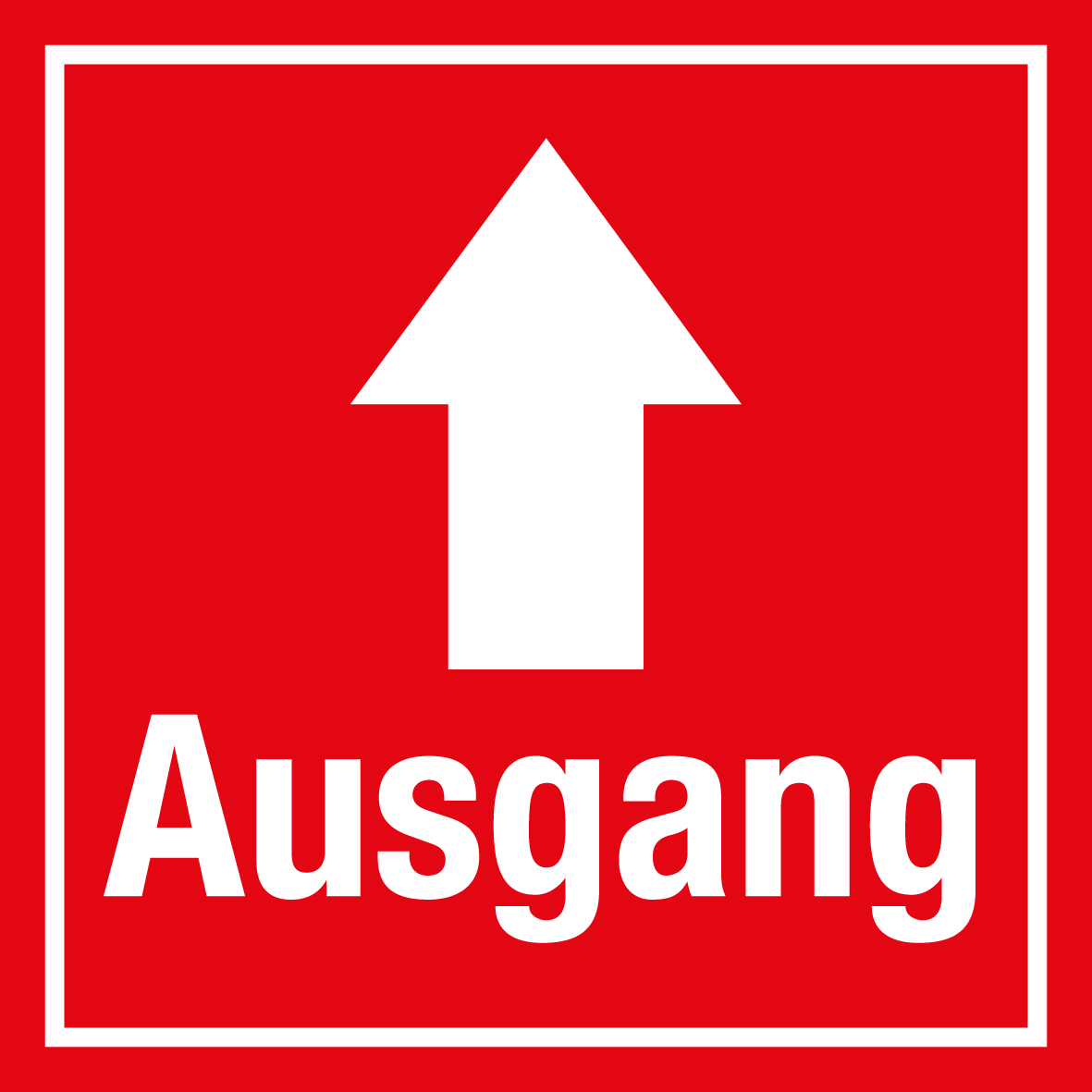 Türschild - Ausgang