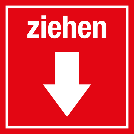 Türschild - ziehen