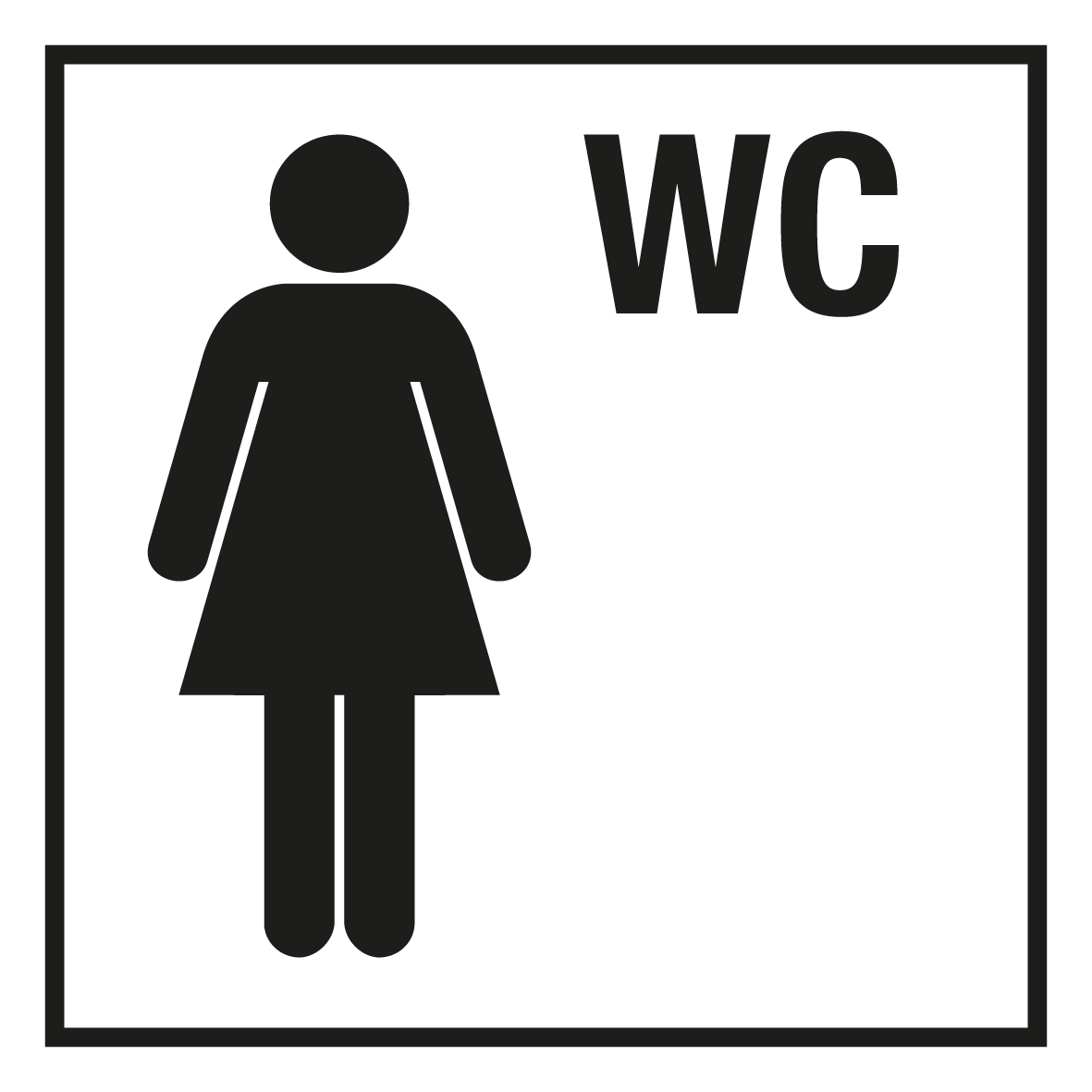 Türschild - WC Damen