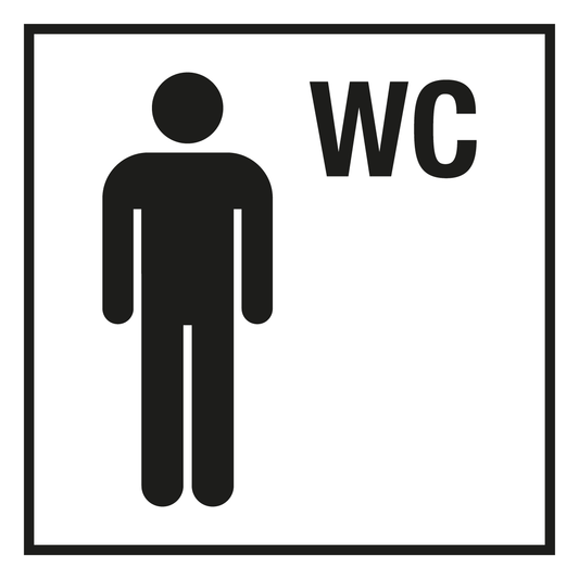 Türschild - WC Herren