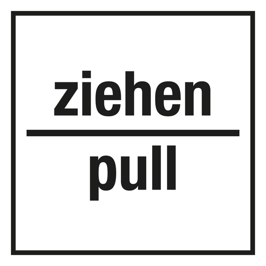 Türschild - ziehen/ pull