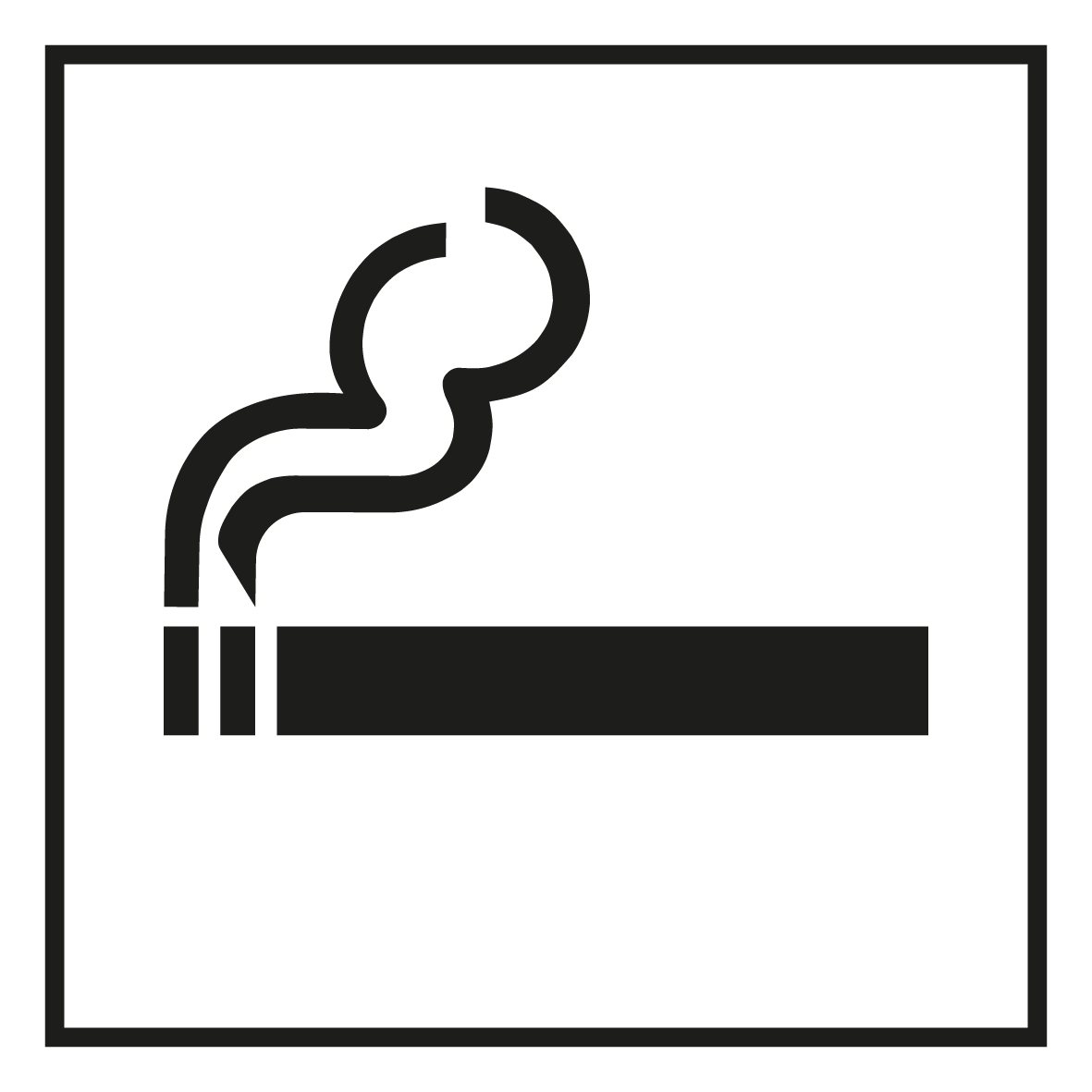 Türschild - Raucherzone