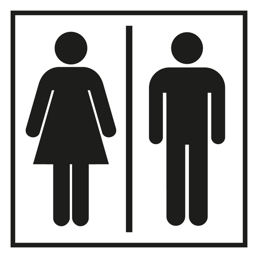 Türschild - WC Damen | Herren