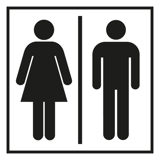 Türkennzeichnung - WC Damen | Herren
