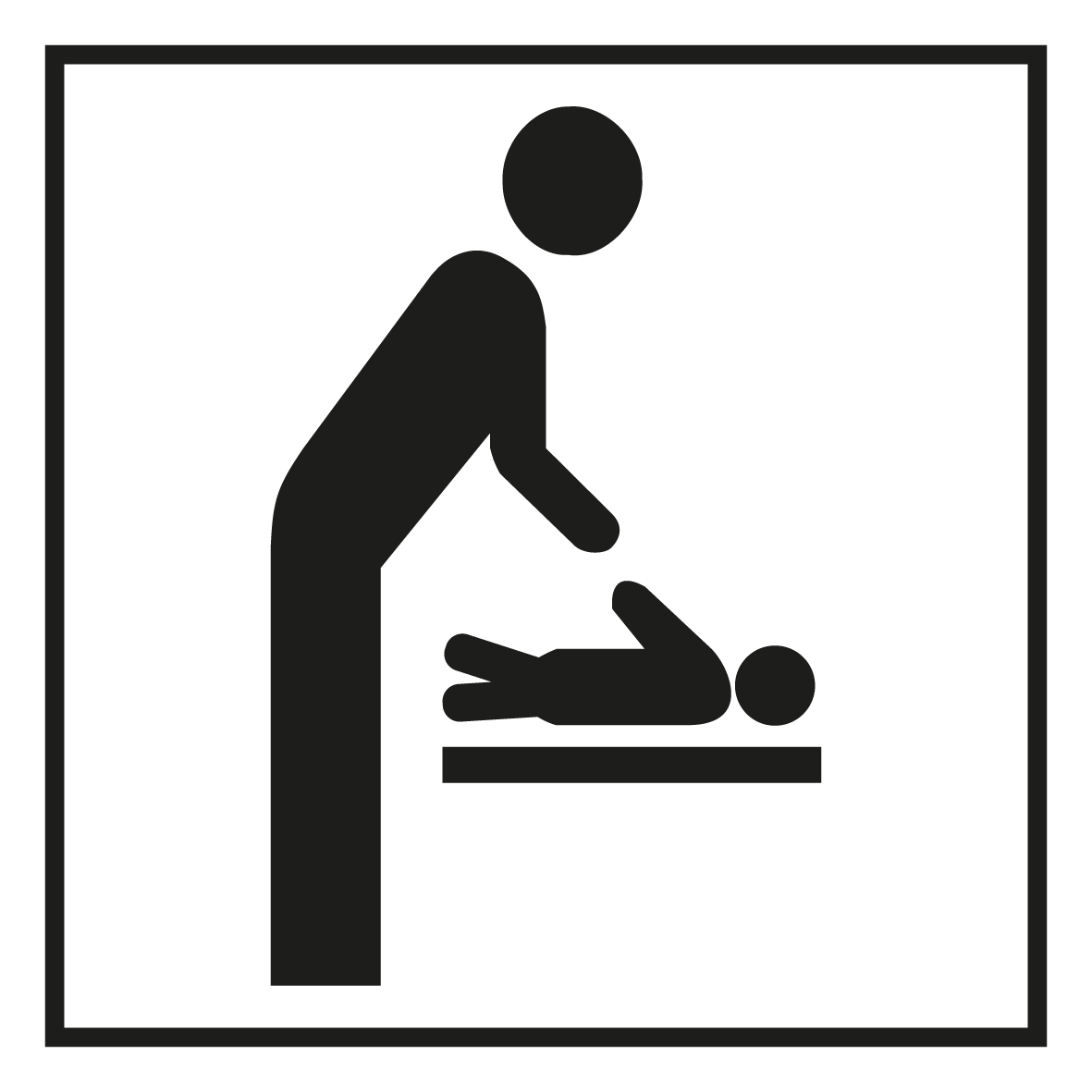 Türschild - Wickelraum