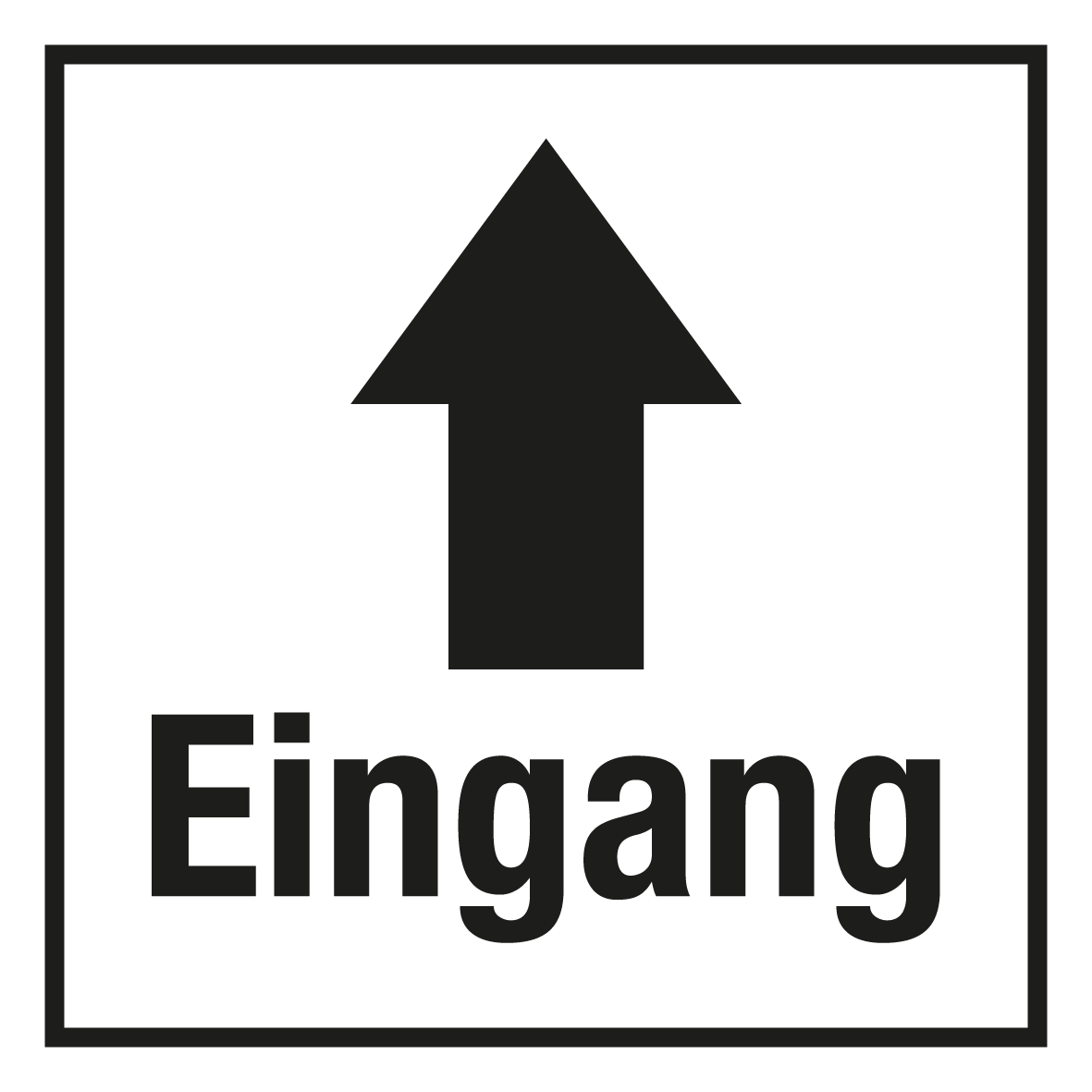 Türschild - Eingang