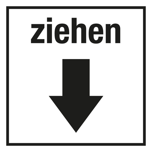 Türschild - ziehen
