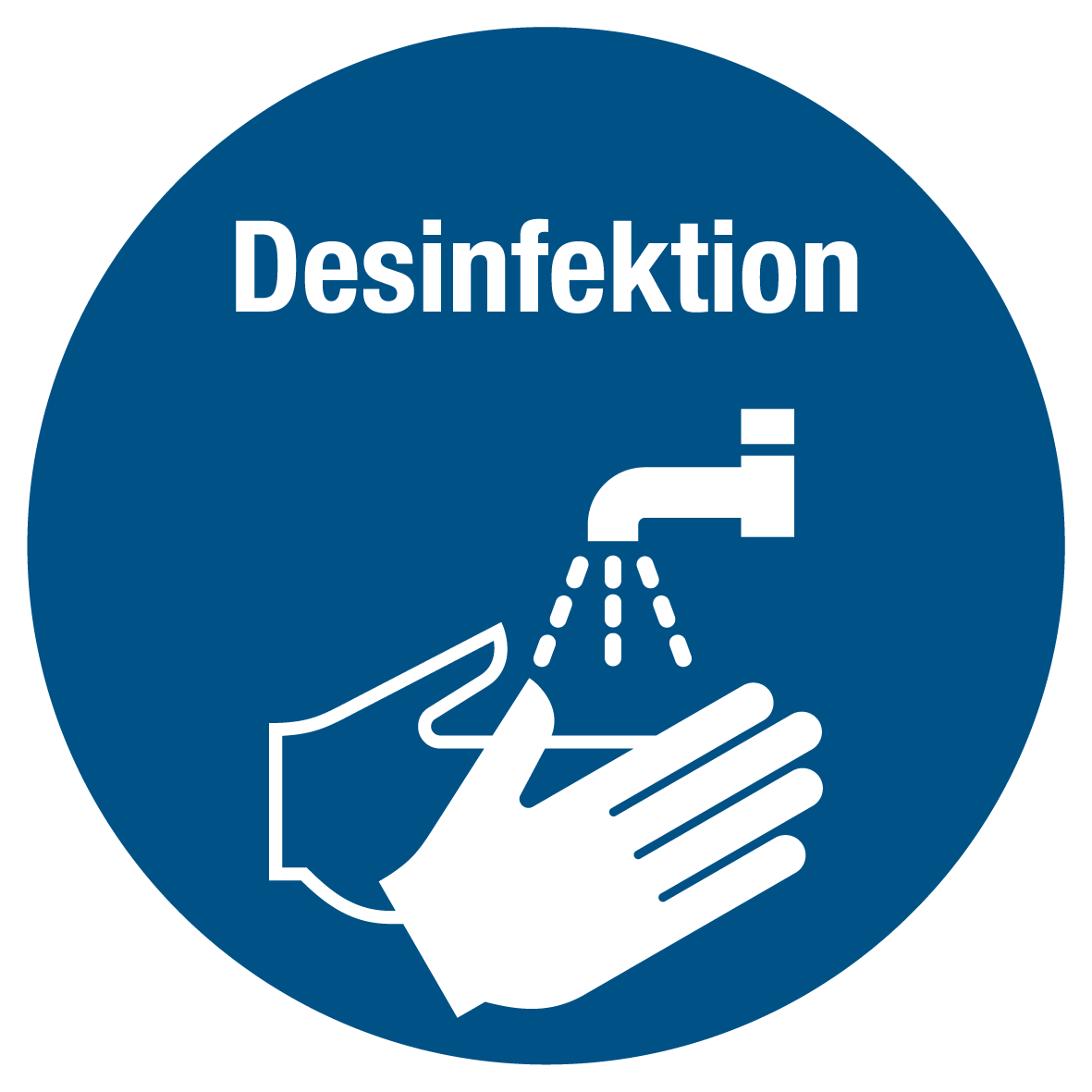 Gebotsschild - Händedesinfektion