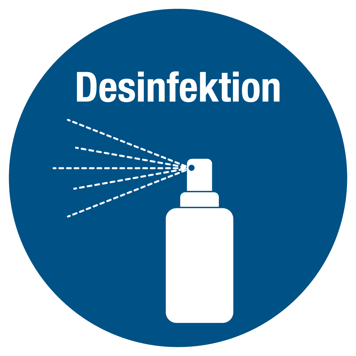 Gebotsschild - Desinfektion