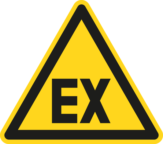 Warnschild - Warnung vor explosionsfähiger Atmosphäre