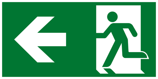 Rettungs- & Fluchtwegschild - Rettungsweg links