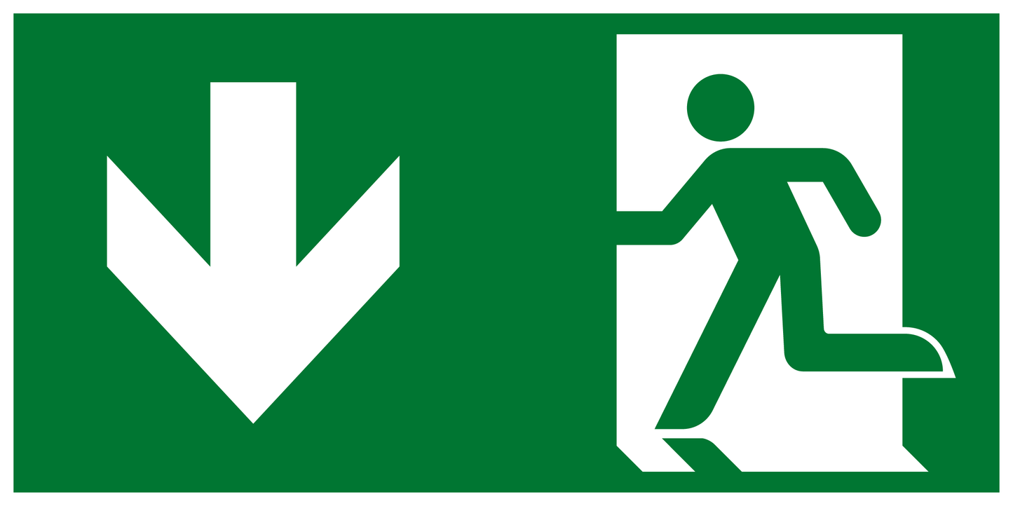 Rettungs- & Fluchtwegschild - Notausgang