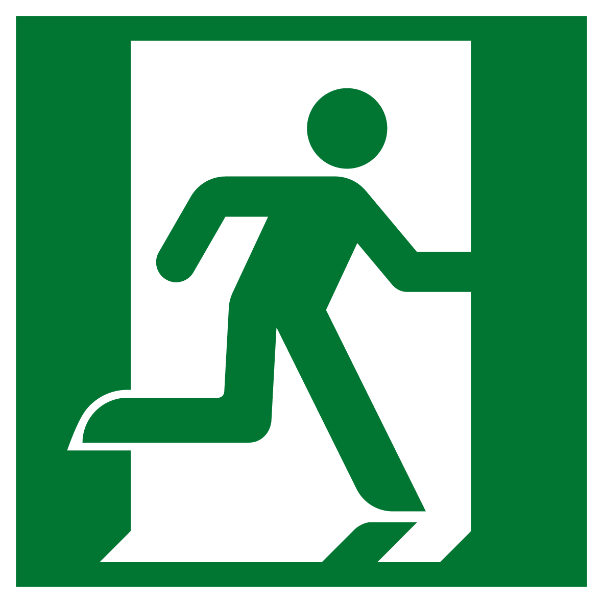 Rettungs- & Fluchtwegschild - Rettungsweg rechts