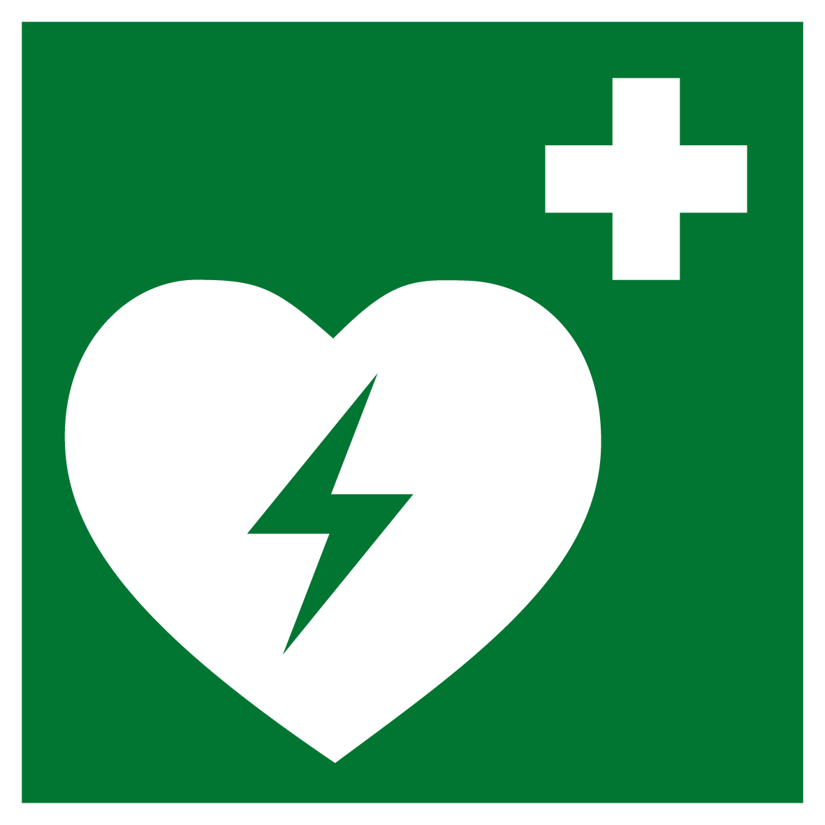 Rettungs- & Fluchtwegschild - Automatisierter externer Defibrillator