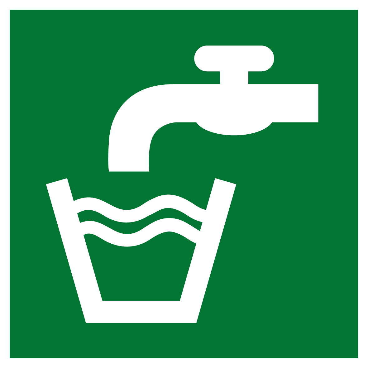 Rettungs- & Fluchtwegschild - Trinkwasser