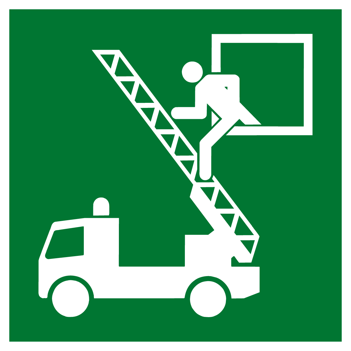 Rettungs- & Fluchtwegschild - Rettungsausstieg