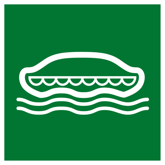 Rettungs- & Fluchtwegschild - Rettungsboot