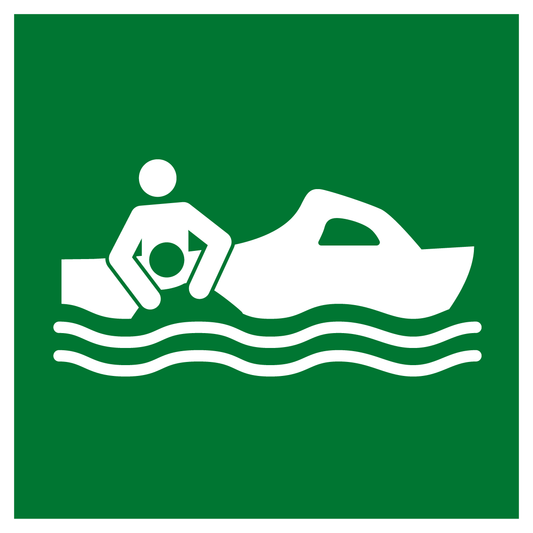 Rettungs- & Fluchtwegschild - Rettungsboot