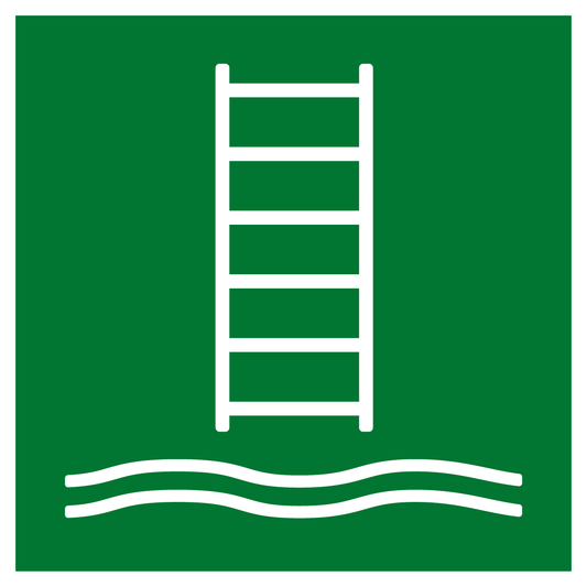 Rettungs- & Fluchtwegschild - Einbootungsleiter