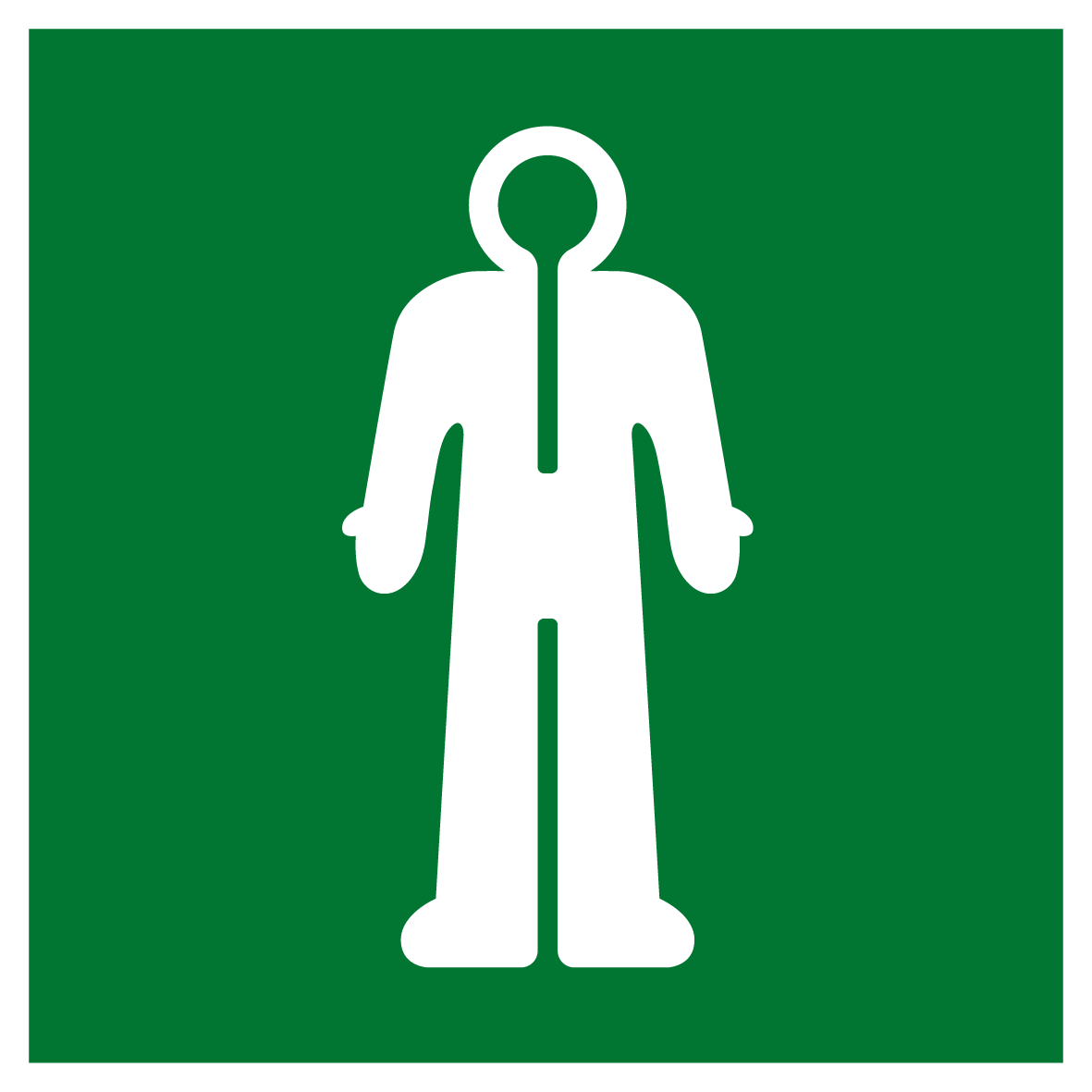 Rettungs- & Fluchtwegschild - Überlebensanzug