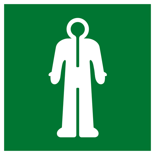 Rettungs- & Fluchtwegschild - Überlebensanzug