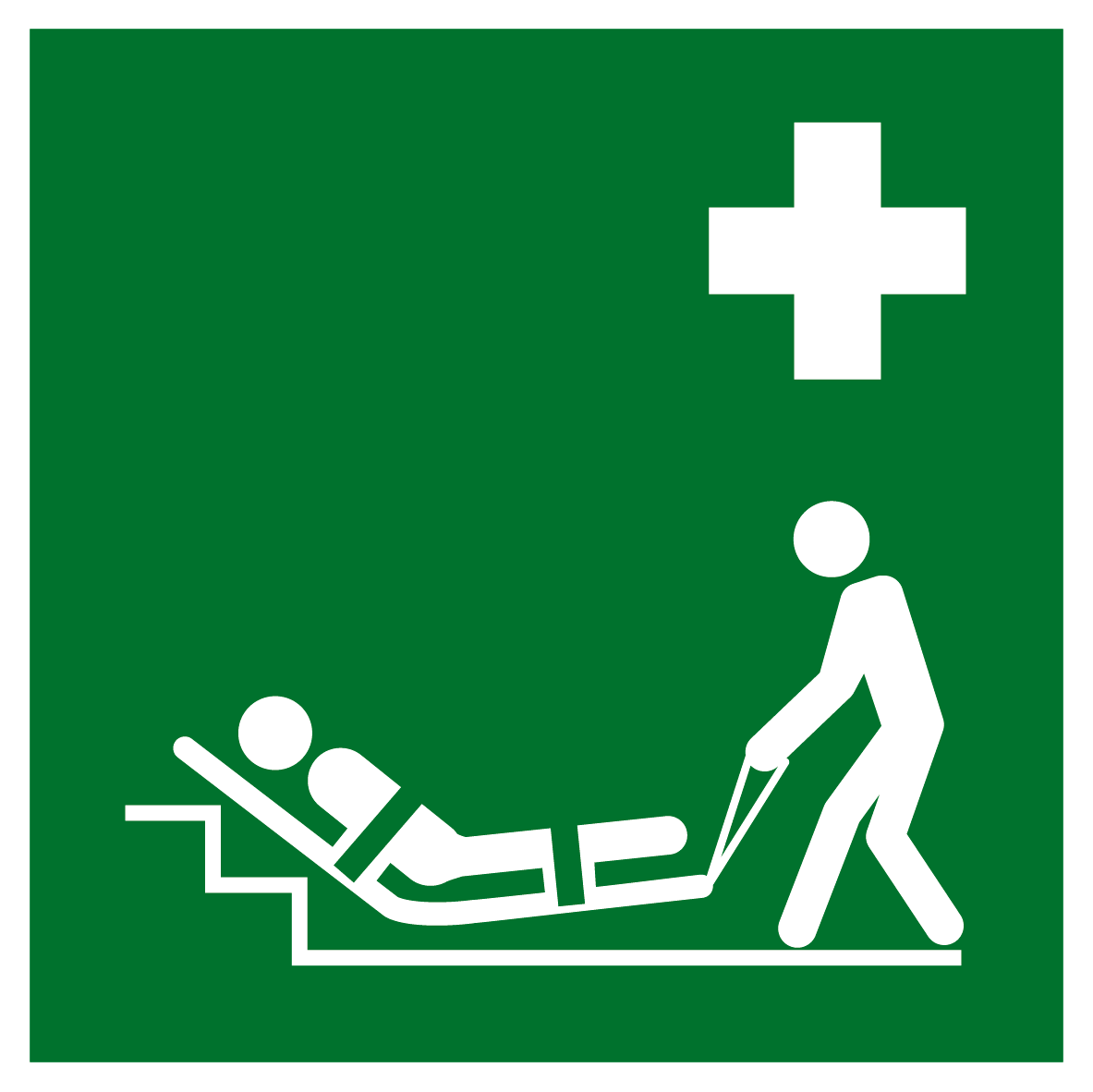 Rettungs- & Fluchtwegschild - Evakuierungsmatratze