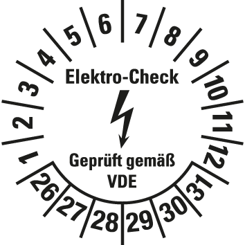 Elektro-Prüfplaketten - EP3
