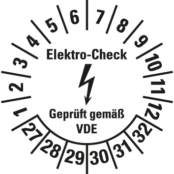 Elektro-Prüfplaketten - EP3