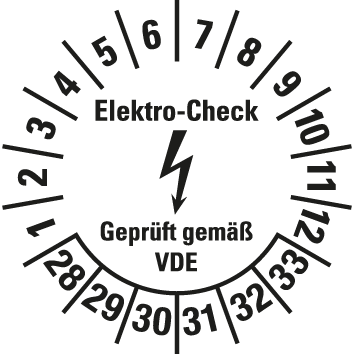 Elektro-Prüfplaketten - EP3