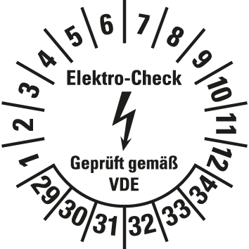 Elektro-Prüfplaketten - EP3