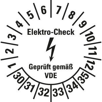 Elektro-Prüfplaketten - EP3