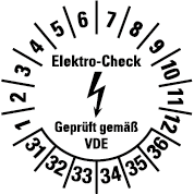 Elektro-Prüfplaketten - EP3