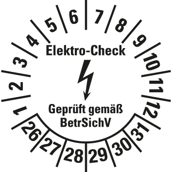 Elektro-Prüfplaketten  - EP4