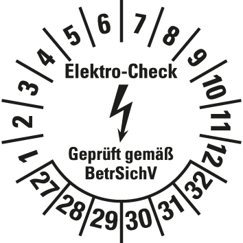 Elektro-Prüfplaketten  - EP4