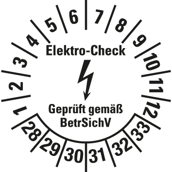 Elektro-Prüfplaketten  - EP4