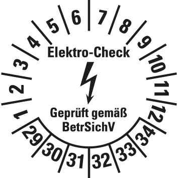 Elektro-Prüfplaketten  - EP4