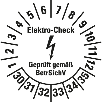Elektro-Prüfplaketten  - EP4