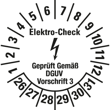 Elektro-Prüfplaketten  - EP5