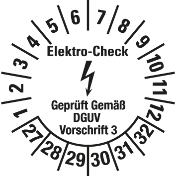 Elektro-Prüfplaketten  - EP5